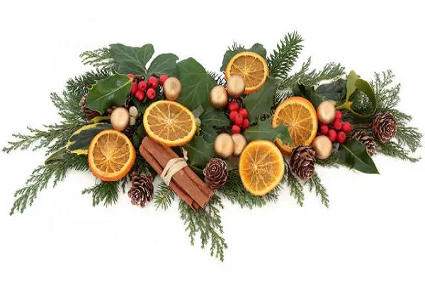 Come fare decorazioni natalizie per le porte con le arance essiccate /  Curiosando qua e là