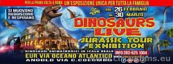 Dinosaurs Live Jurassic tour Exhibition