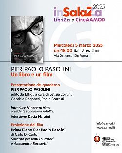 Pier Paolo Pasolini, un libro e un film