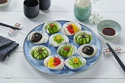 Sushi cake vegetariana